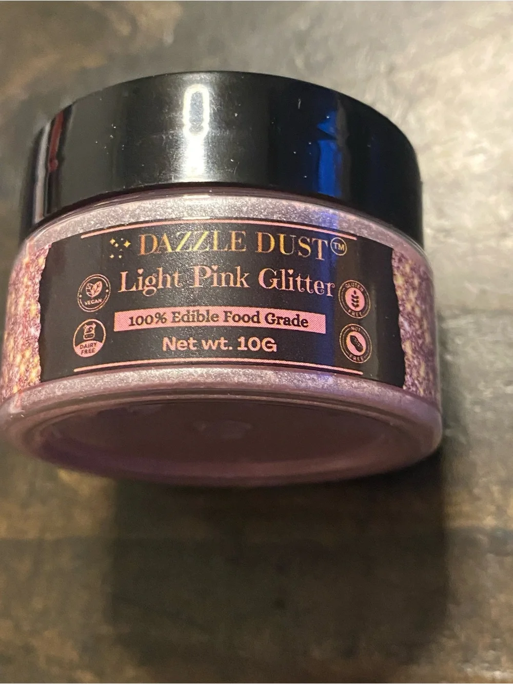 Light Pink Glitter - Edible Cosmetic Glitter (M243)